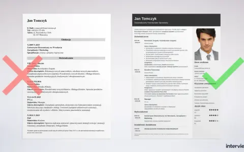CV Jana Tomczyka, Koordynatora Sprzedaży. Dokument zawiera dane kontaktowe, wykształcenie, doświadczenie zawodowe, kluczowe umiejętności i języki obce. To jak list motywacyjny, który pokazuje jego kwalifikacje.