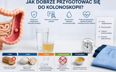 Przygotowanie do kolonoskopii: dieta, płyny, preparat. Badanie fizykalne brzucha kolejność jest kluczowa dla jego skuteczności.