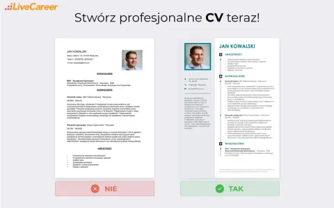 Profesjonalne CV Jana Kowalskiego, z sekcjami Umiejętności, Doświadczenie i Wykształcenie, podkreślające jego doświadczenie w sprzedaży i zarządzaniu.