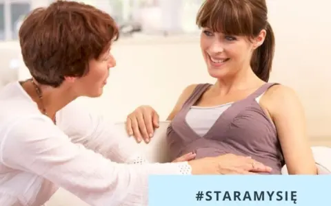Położna środowiskowa wspiera przyszłą mamę. #STARAMYSIĘ o zdrowie i dobre samopoczucie.