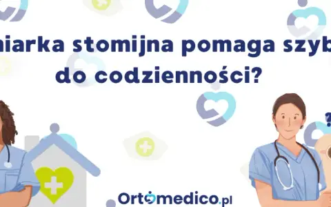 Pielęgniarka stomijna z peg sondą pomaga pacjentowi wrócić do codzienności.