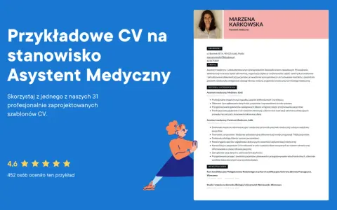 CV Asystenta Medycznego z 10-letnim doświadczeniem zawodowym, podkreślające umiejętności w obsłudze pacjenta i administracji medycznej.