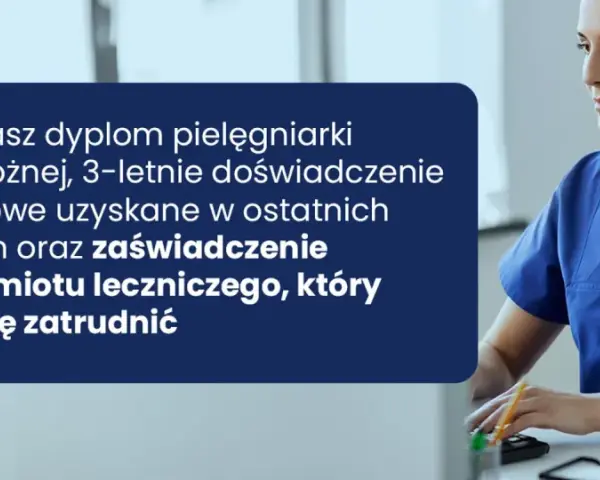 Licencjonowana pielęgniarka z dyplomem i 3-letnim doświadczeniem zawodowym, poszukująca pracy w placówce medycznej.