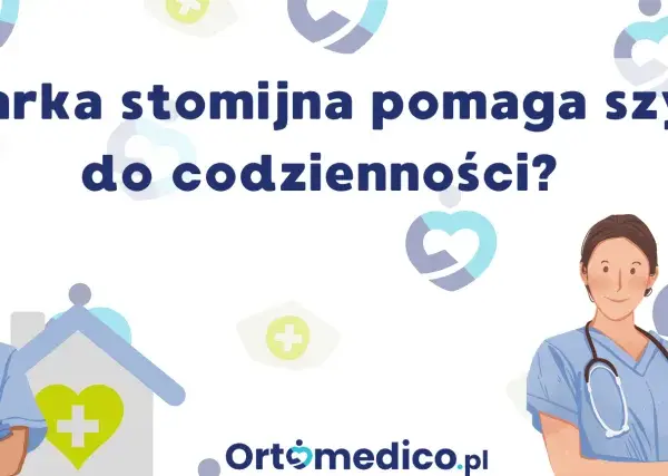 Pielęgniarka stomijna z peg sondą pomaga pacjentowi wrócić do codzienności.