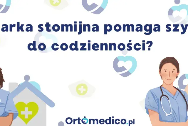 Pielęgniarka stomijna z peg sondą pomaga pacjentowi wrócić do codzienności.